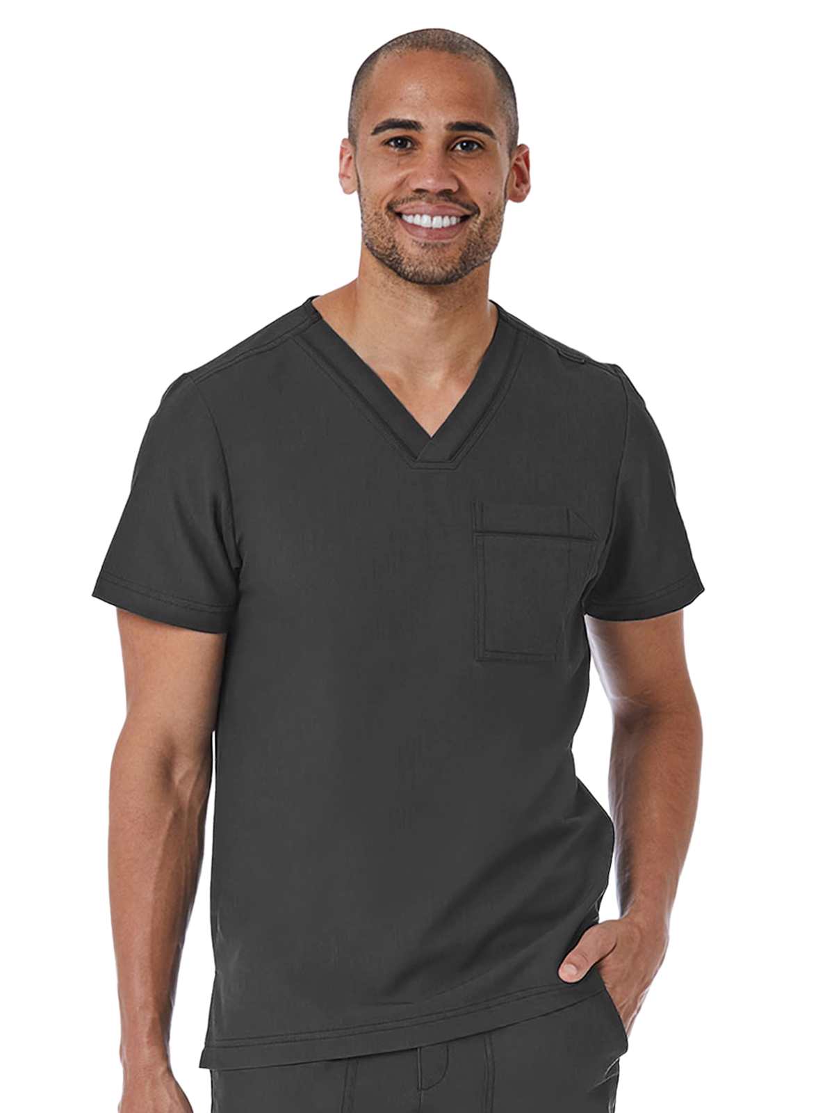 Maevn - Matrix Pro - Men's One-Pocket Tuckable Contrast Piping V-Neck Top 21