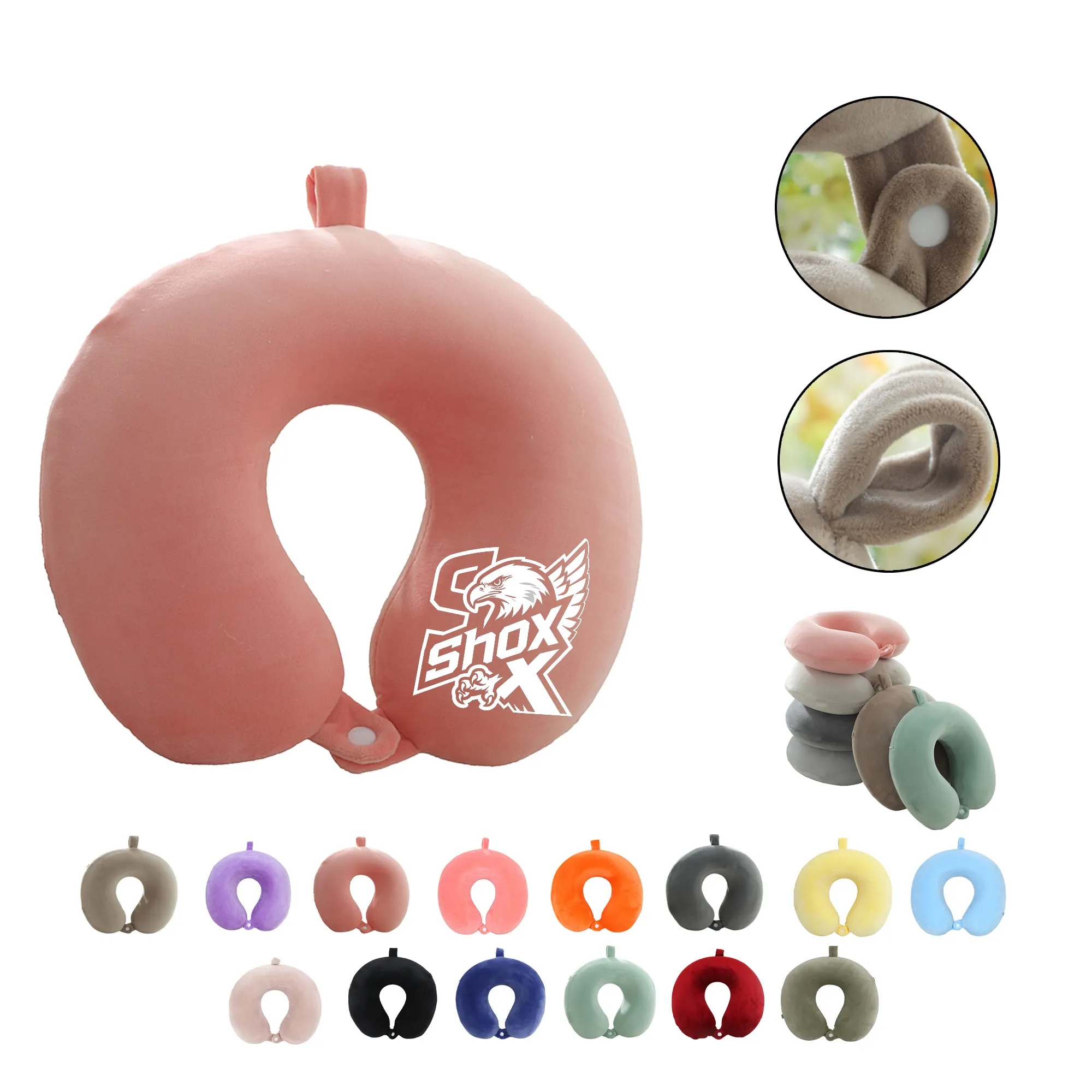 MOQ 50 Travel Memory Foam U Neck Pillow 2
