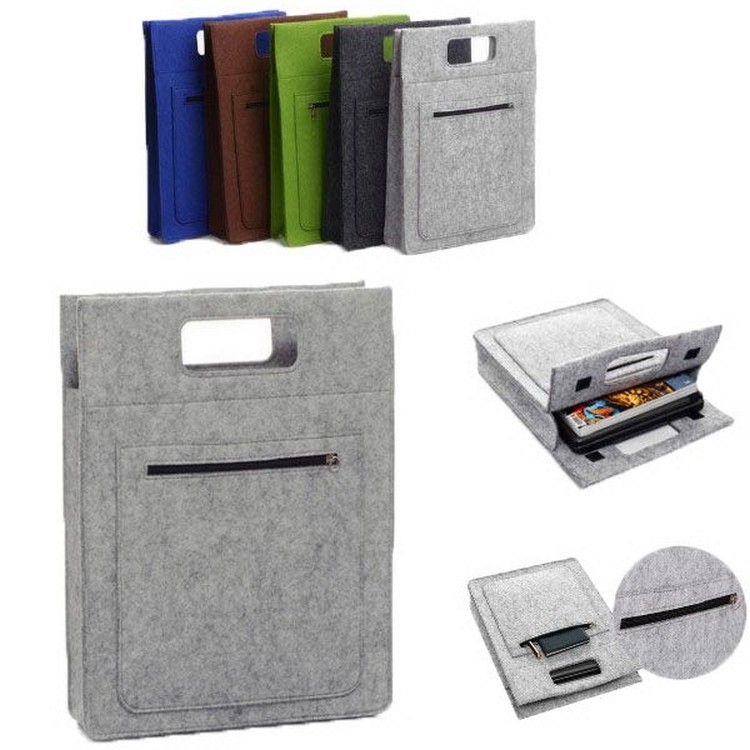 100% Recycled Felt Laptop Business Tote Bag for 14' Computer 1