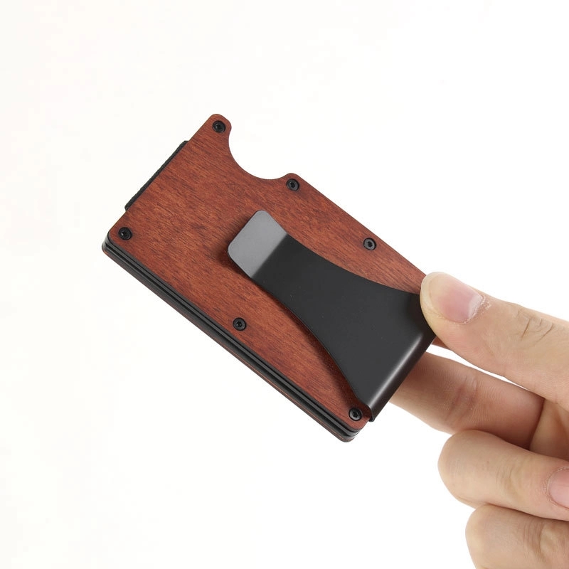 Wooden Rfid Blocking Anti Theft Card Holder Wallet 10