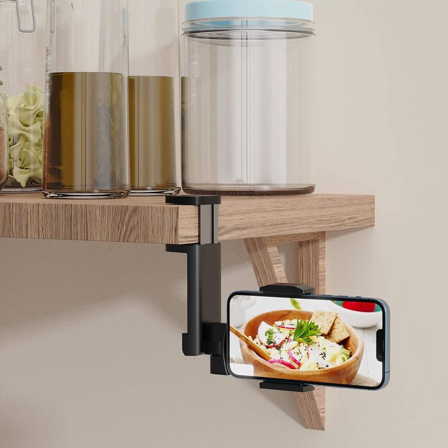 Airplane Flight Phone Holder Foldable Adjustable 360 Degree 4