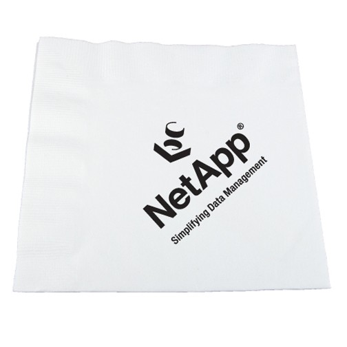 3-Ply White 5" Cocktail Napkin 1