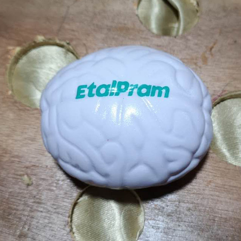 Simulate Brain-Shaped Stress Reliever Ball---2.8" x 2.2" x 1.77" 1