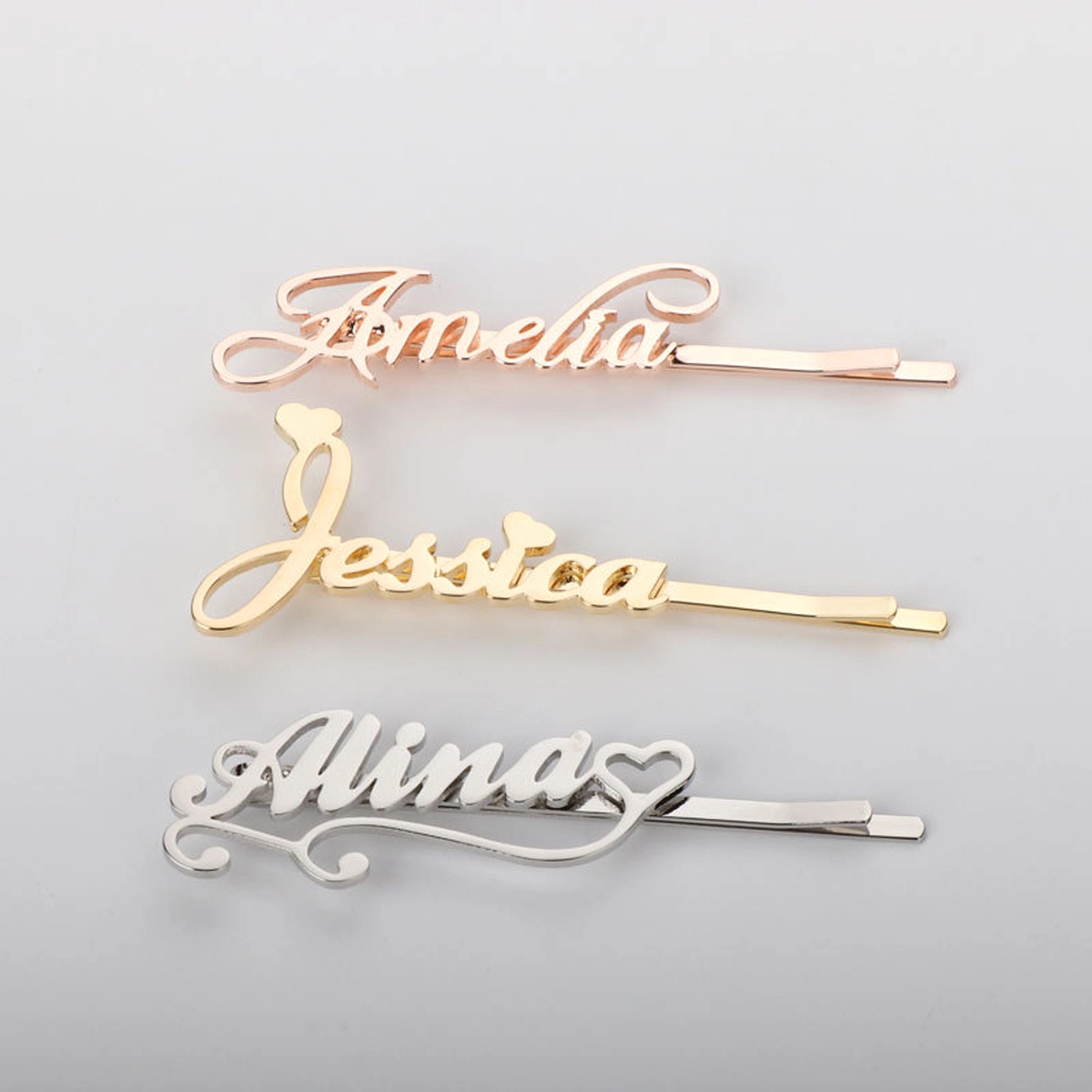 Custom Letter Hair Clip 6