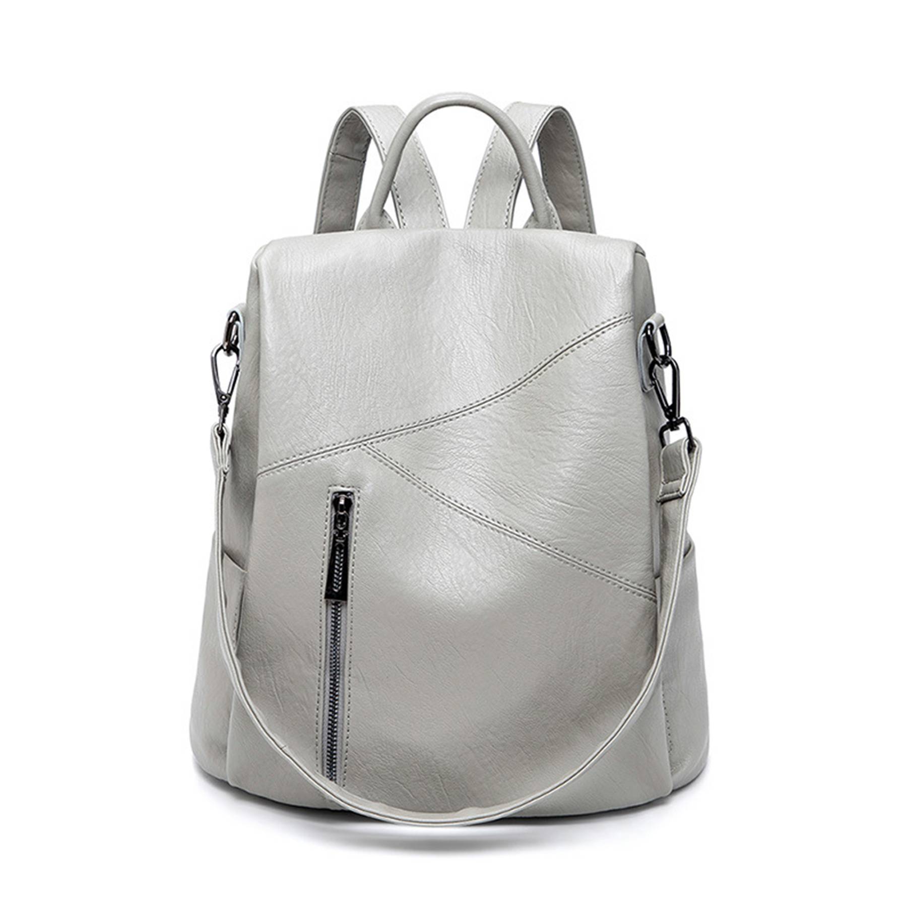 Polyurethane Women Purse Fashion Travel Shoulder Backpack 5