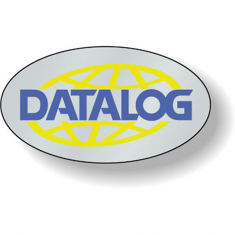 Dull Silver Foil Paper Flexo-Printed Stock Oval Roll Labels (.625"x1.125")