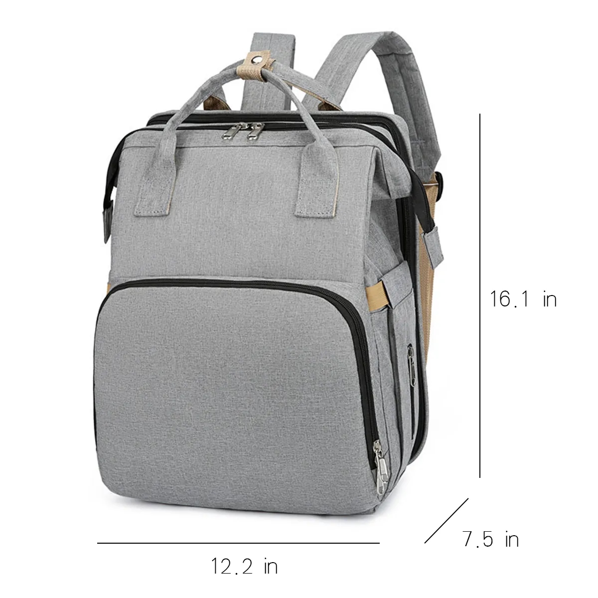 Diaper Bag Backpack Tote W/ Portable Changing Pad&Station 2