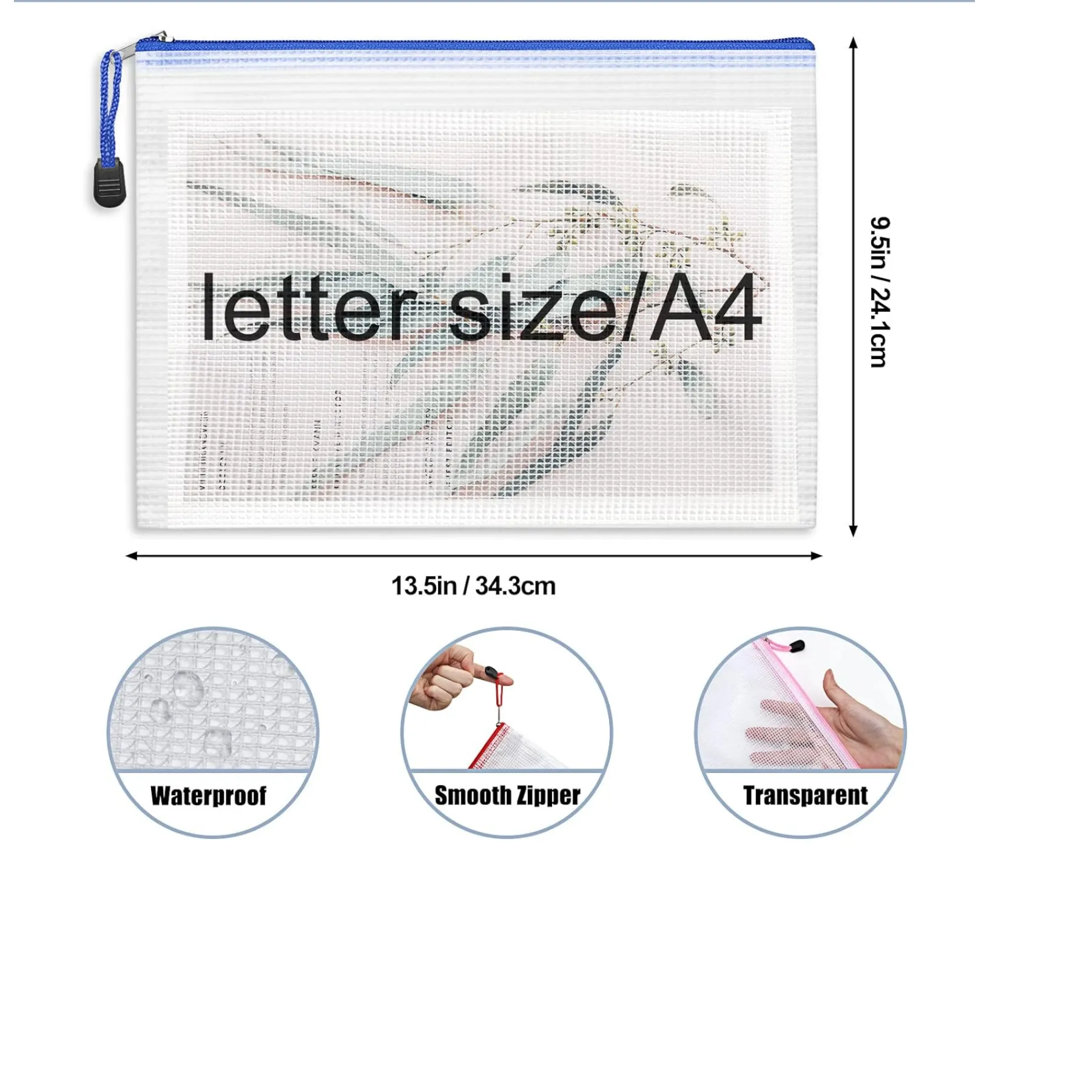 A4 PVC File Document Bag 2