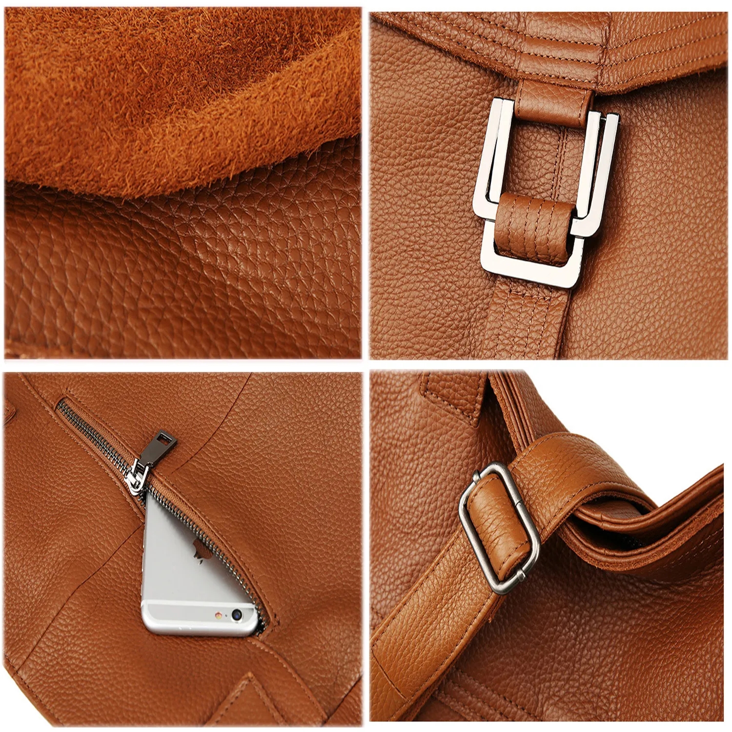 Large Capacity Genuine Leather Bag 3