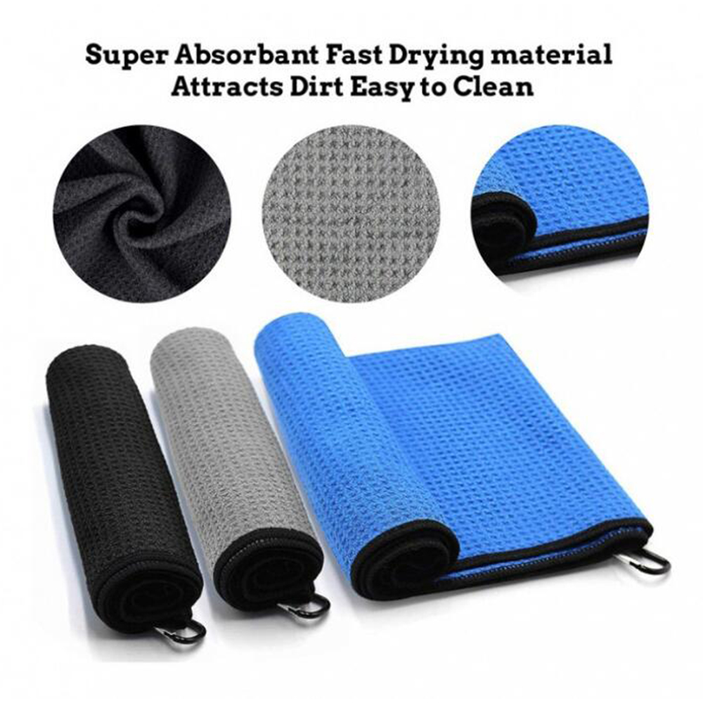Tri-fold Golf Towel w/ Bag Hook