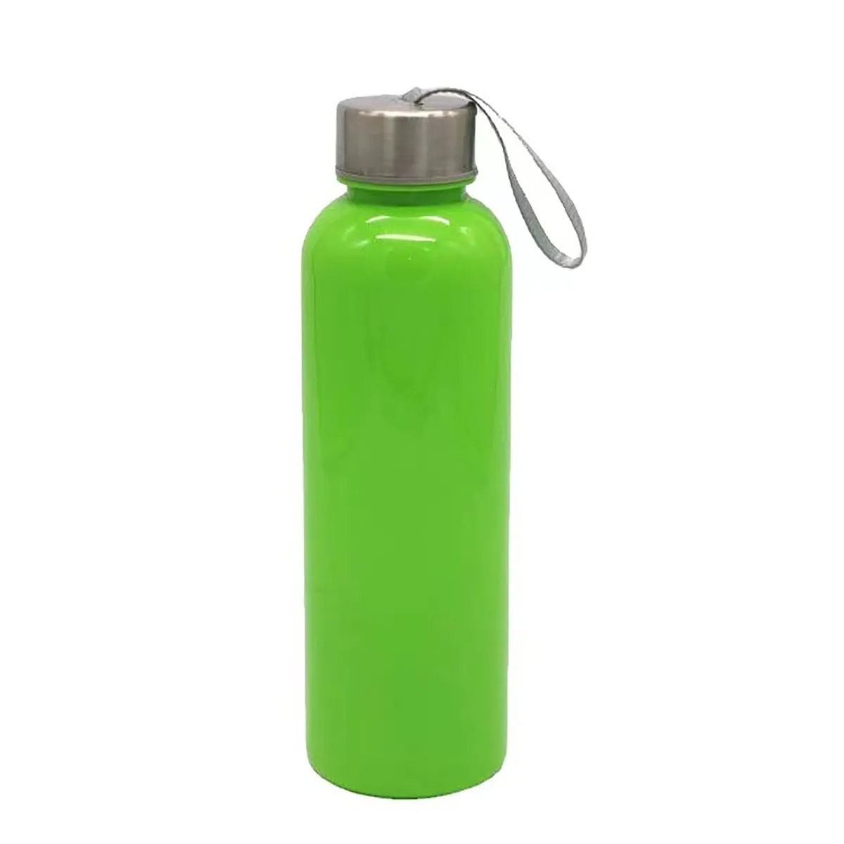 18Oz With Screw-On Lid Water Bottle With lanyard Glass 6