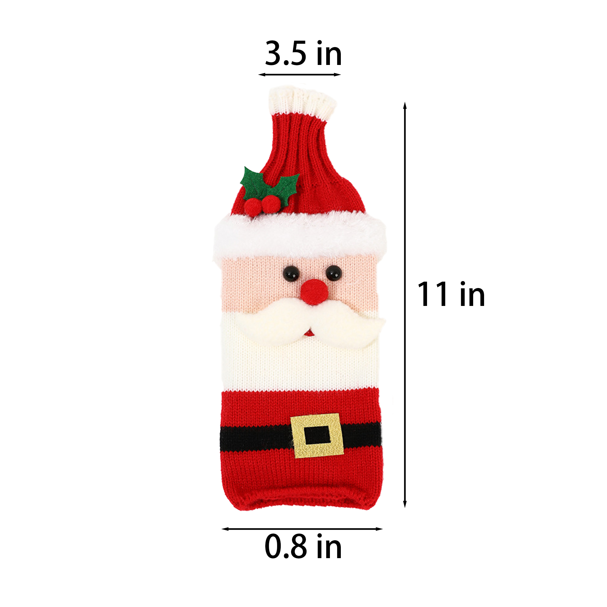 Other Fabric Charming Knit Wine Bottle Decorations For The Holidays 1