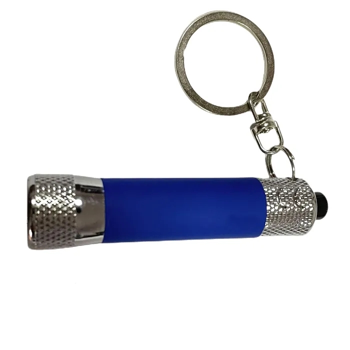 Rubber Finish 3 LED flashlight with Keyring 7