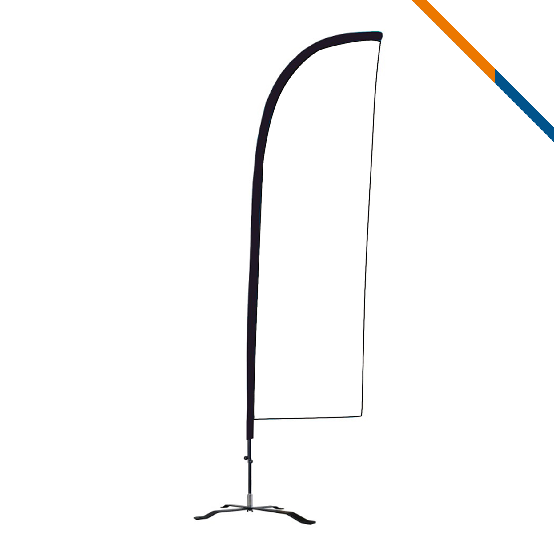 9' Remil Single-Sided Straight Flag 5