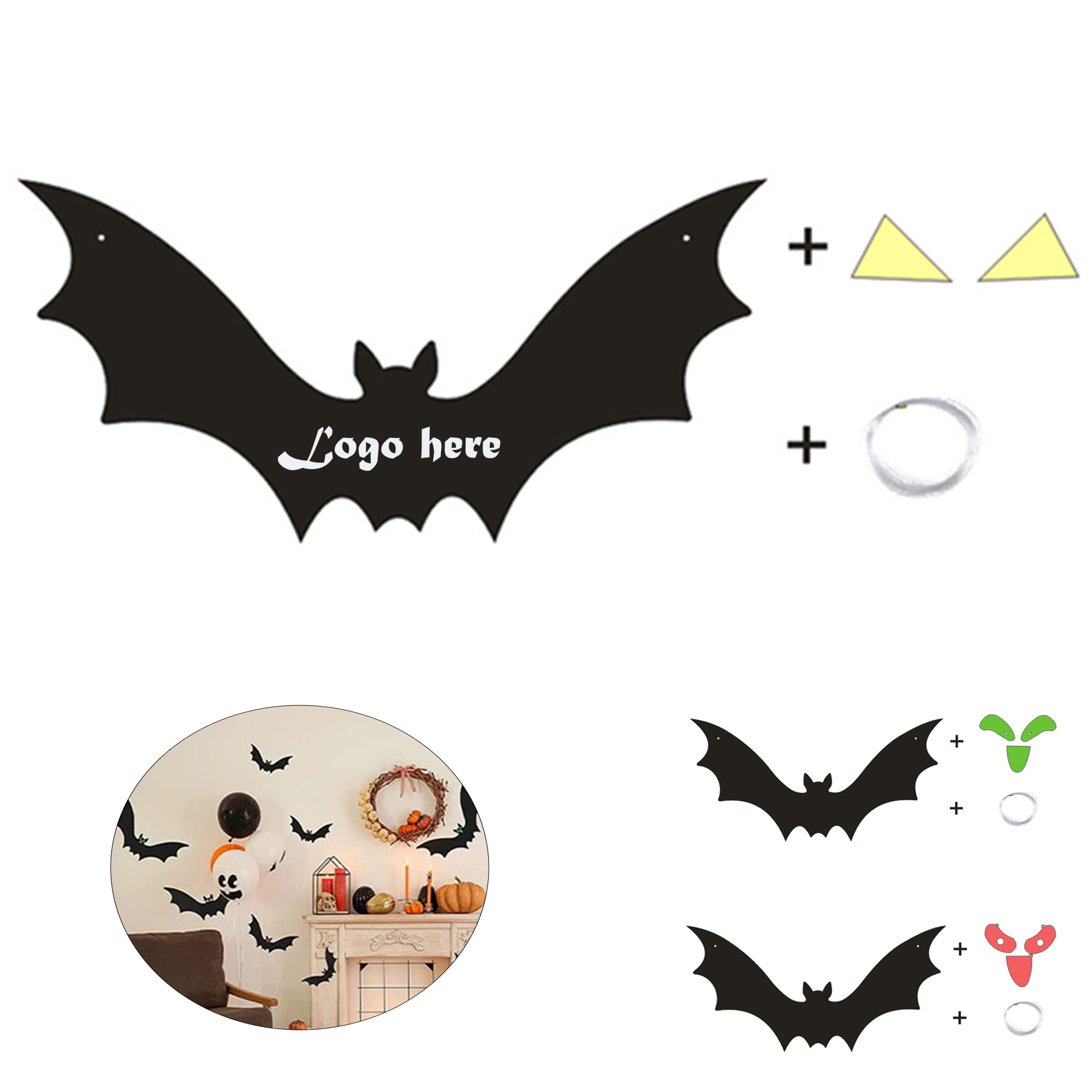 Halloween Outdoor Halloween Bat Ornament 3
