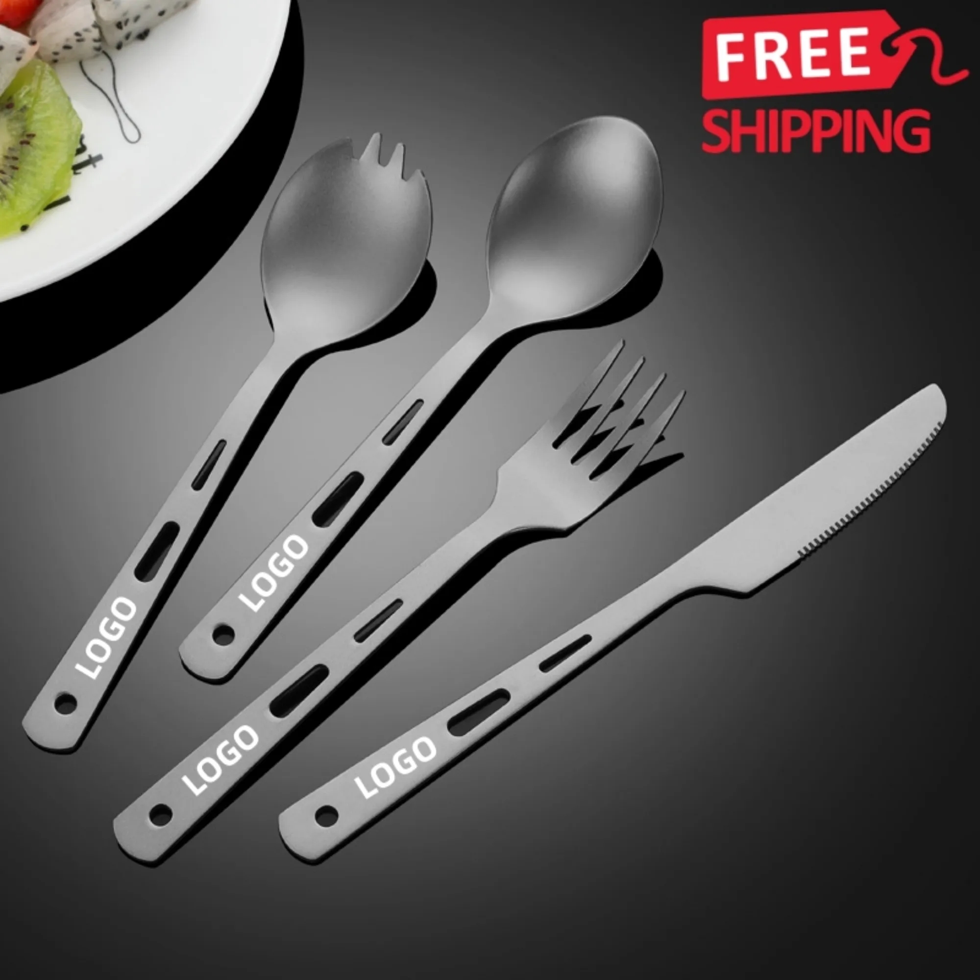 Titanium Camp Cutlery Travel Outdoor Set 15