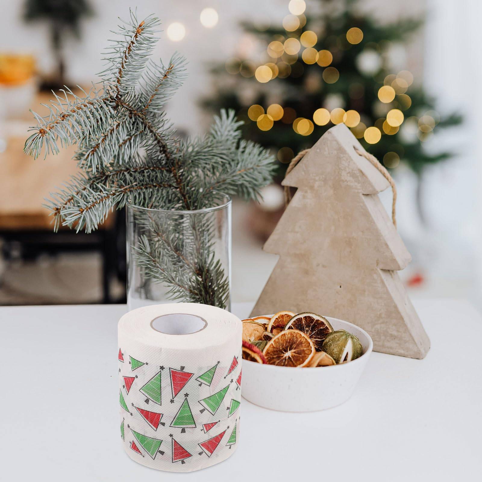 Custom Merry Christmas Toilet Paper Tissue Napkin 8