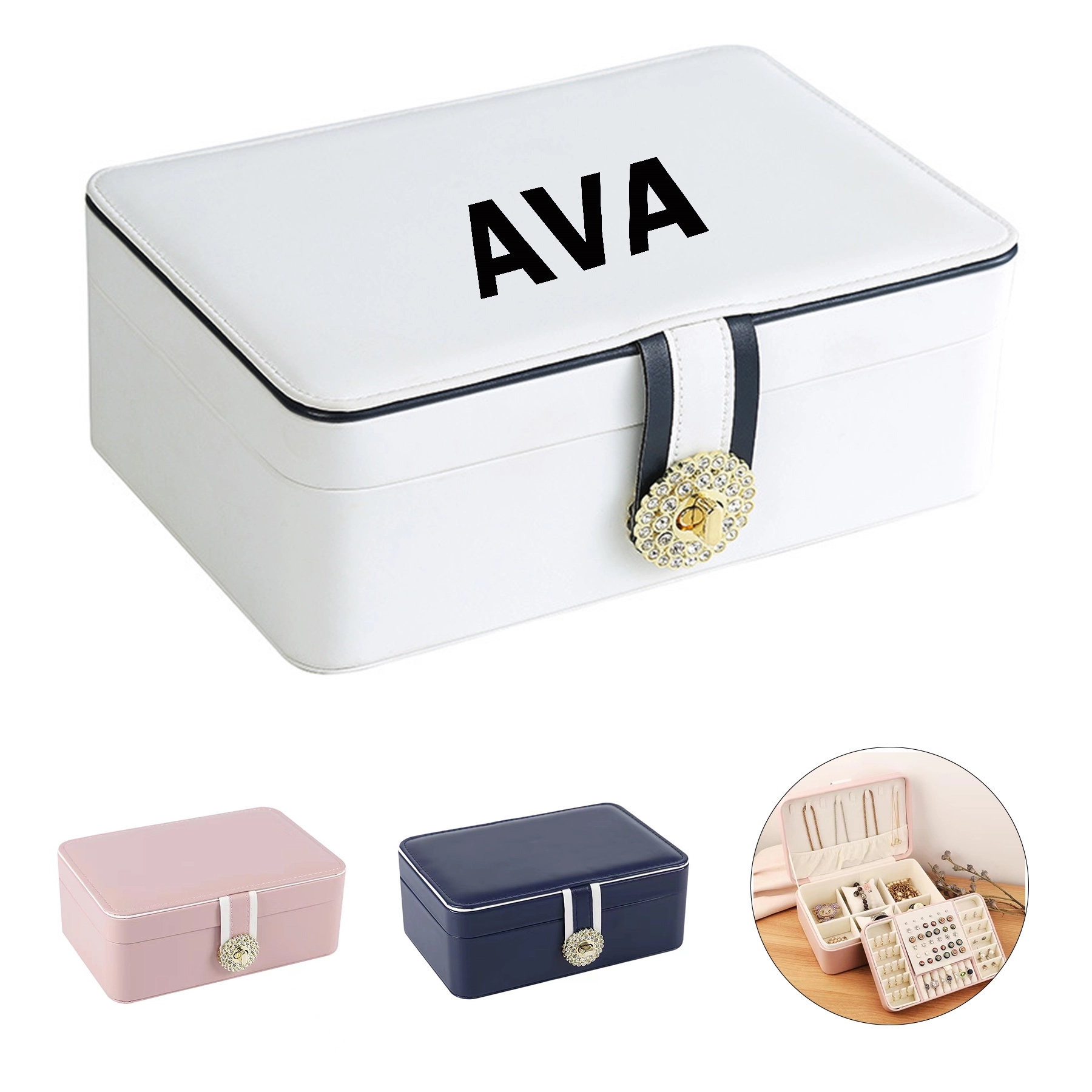 Double-Layer Large Capacity Multi-Layer Jewelry Box 5