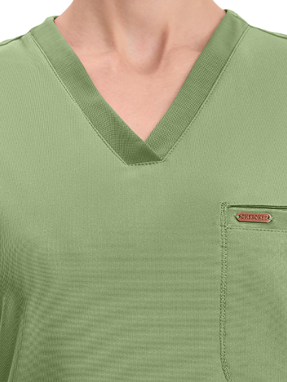 Cherokee - Form - Women's 1-Pocket Tuckable V-Neck Top 7