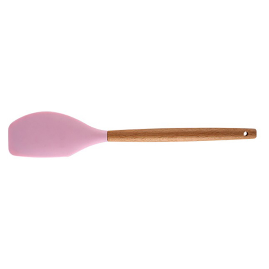 Silicone Cooking Or Serving Utensil With Wooden Handle 29