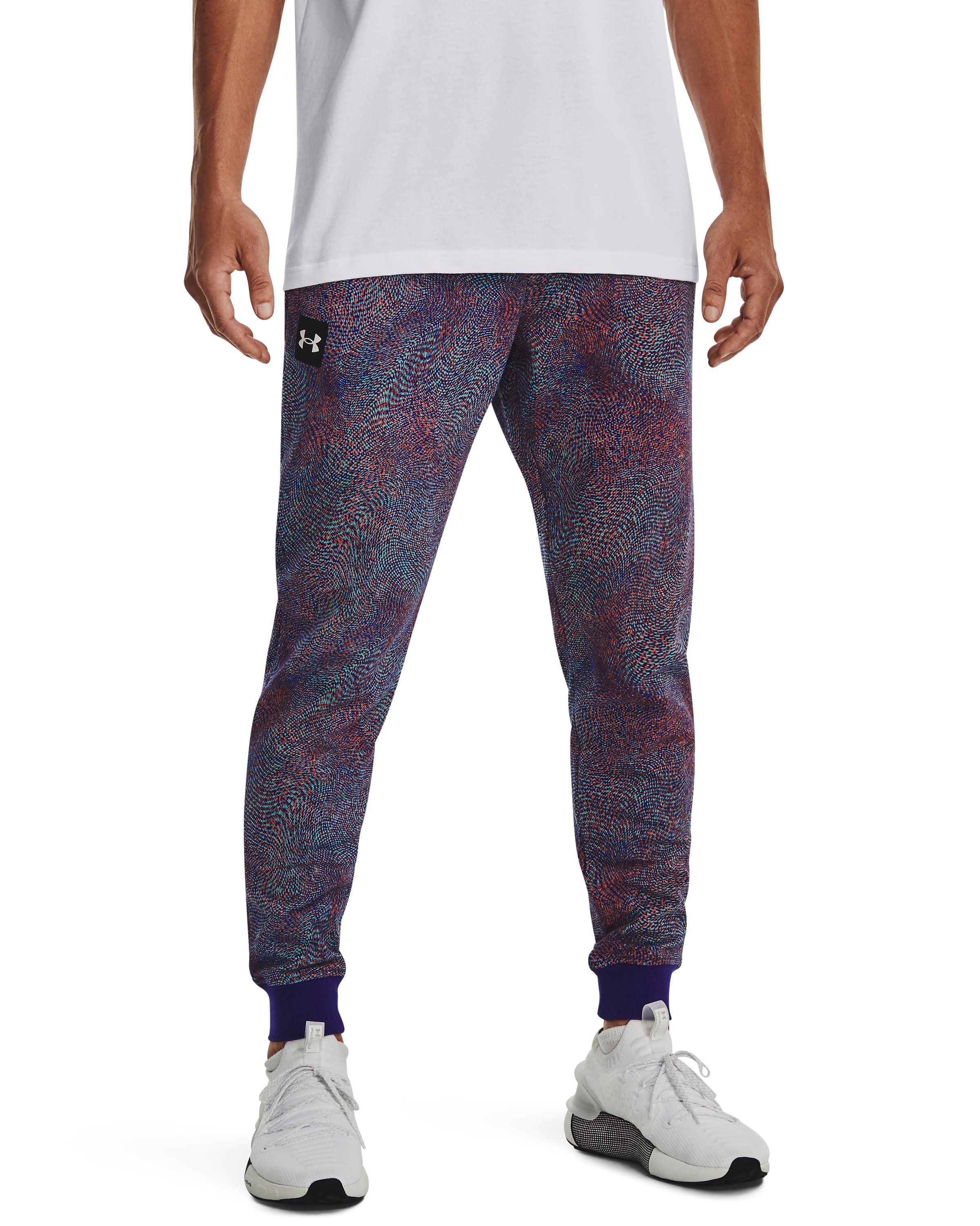 Men's UA Rival Fleece Printed Joggers 3