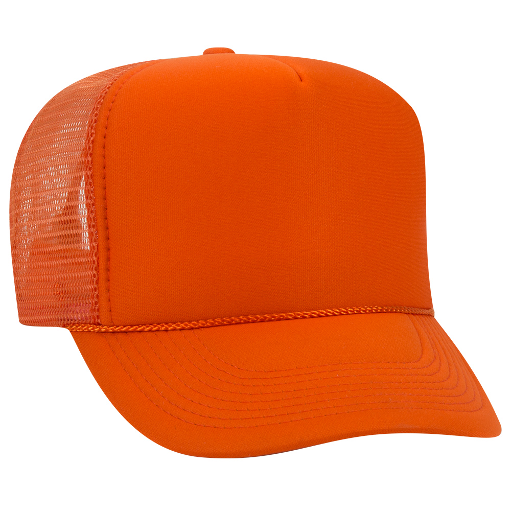 OTTO CAP® 5 Panel High Crown Mesh Back Trucker Hat 218