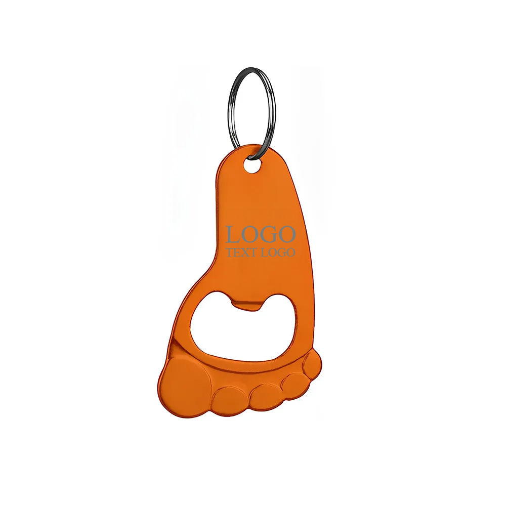 Foot Shaped Bottle Opener Keychain 5