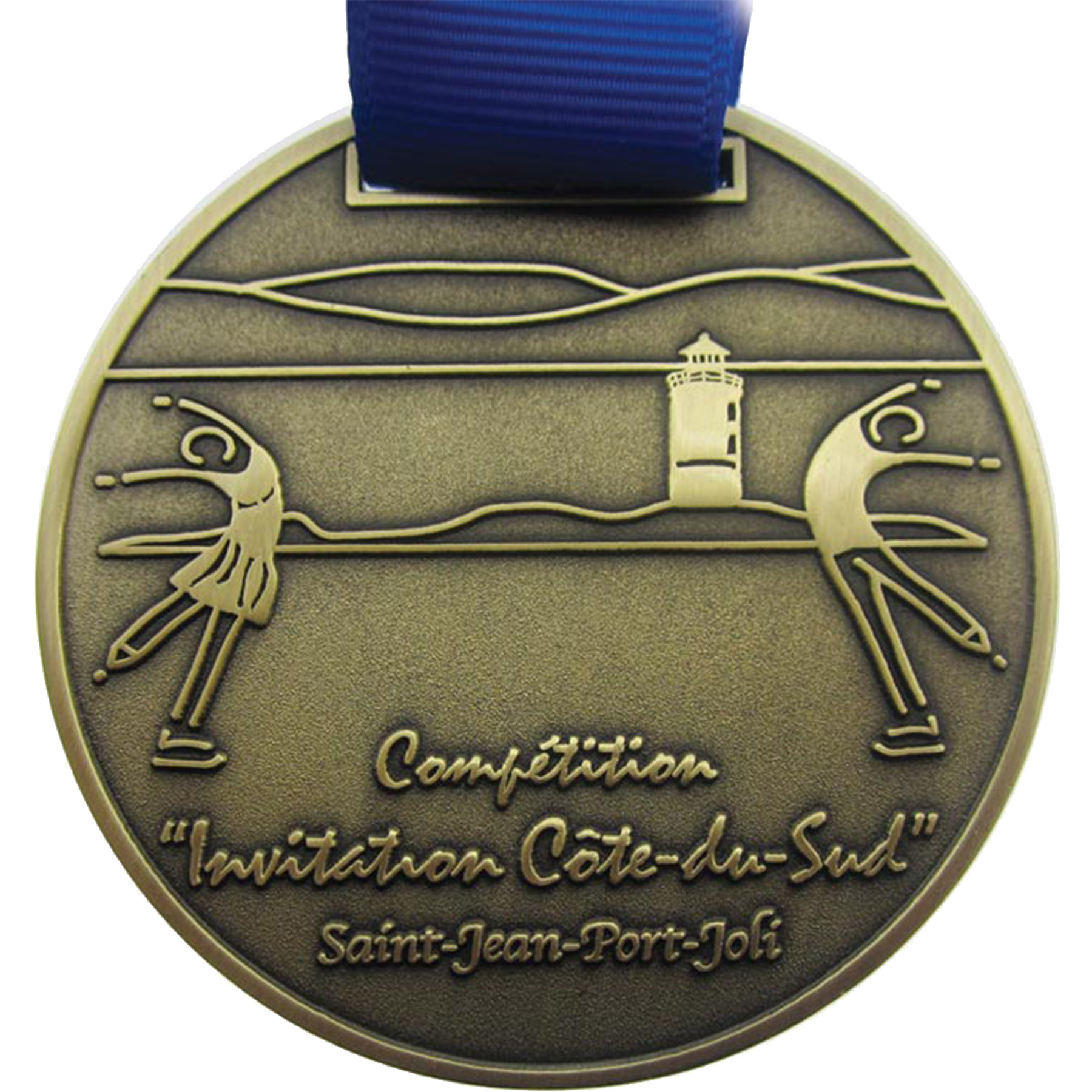 Diestruck Antiqued Medals: 2" DIA 2