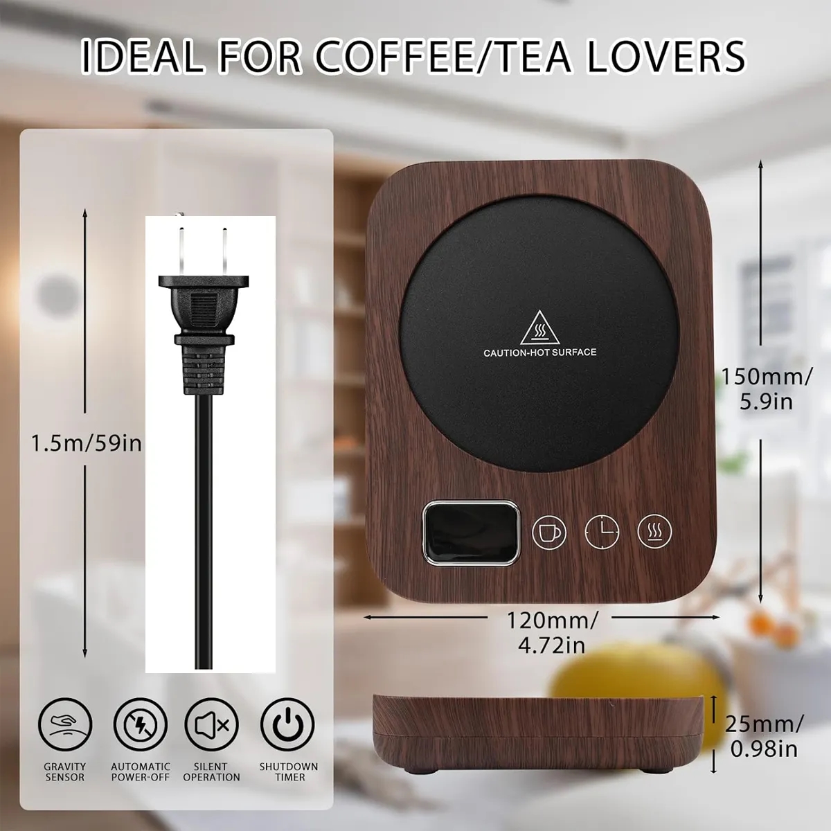 Electric Cup Warmer with Gravity Sensor 5