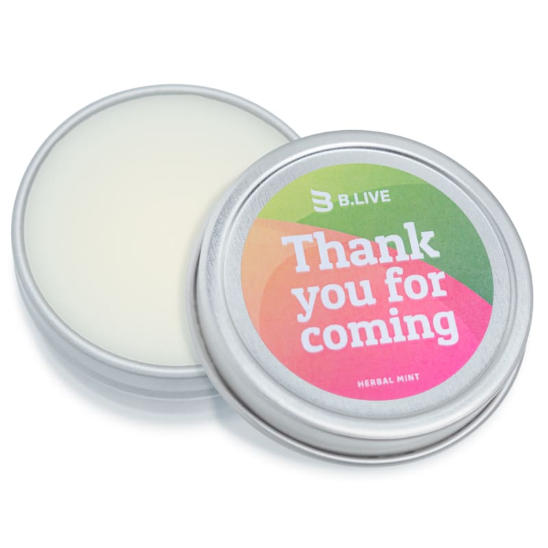 Custom Natural Lip Balm Tins 25
