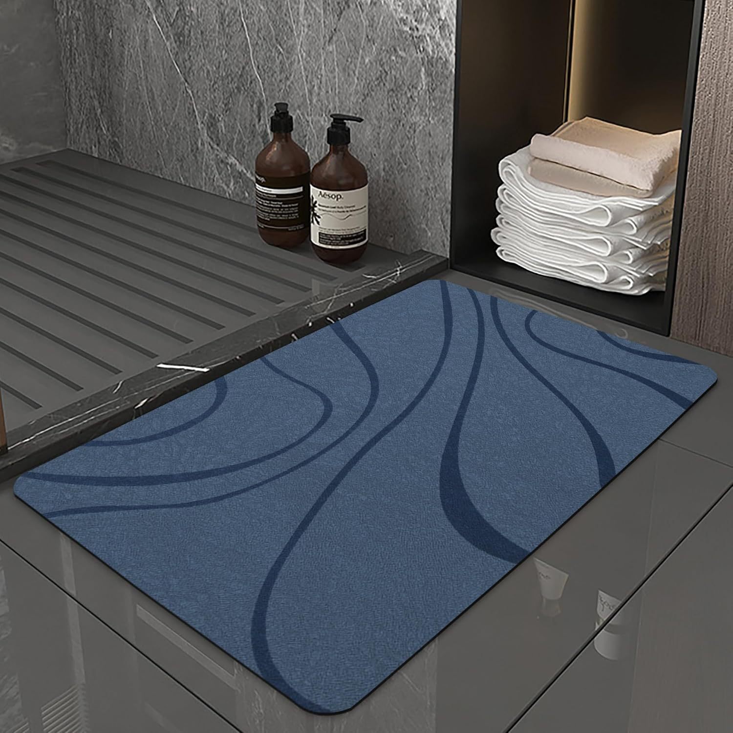 Diatom Mud Absorbent Bathroom Mat 2
