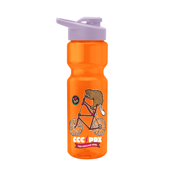 Blazer 28oz Transparent Bike Bottle w/Drink-thru Lid 357