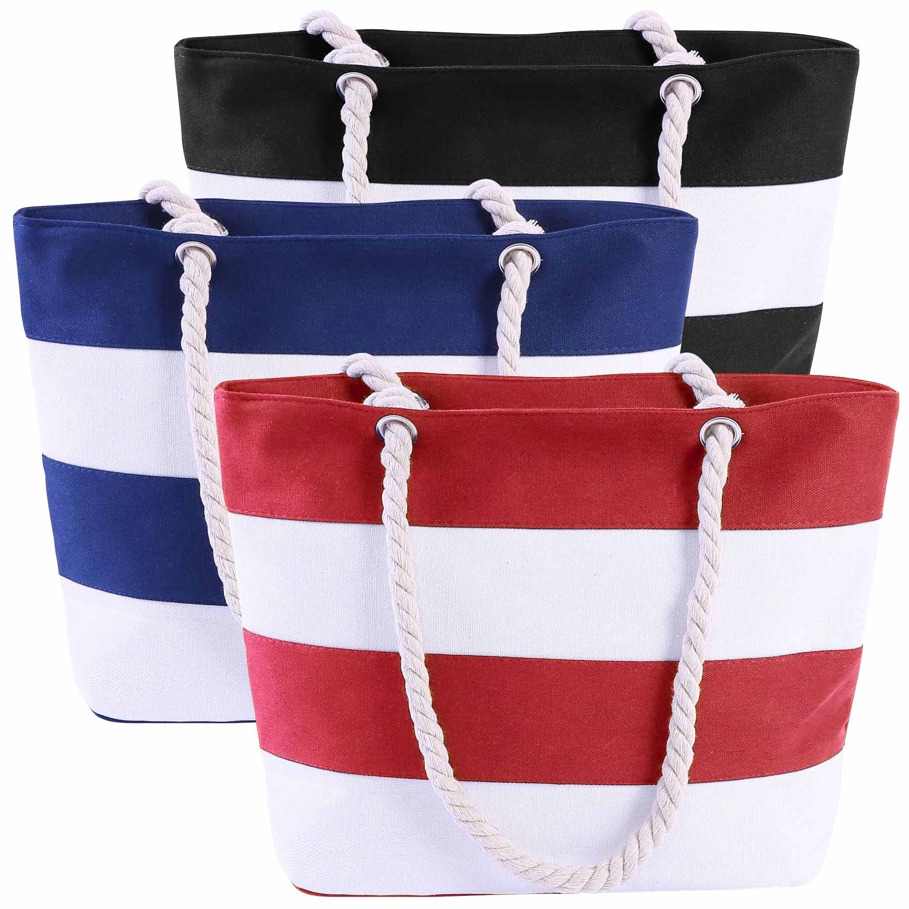 Large Tote Bag with Rope Handles, custom tote bag with logo imprint 2