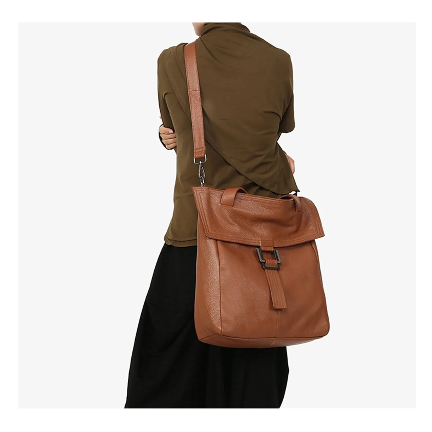 Large Capacity Genuine Leather Bag 9
