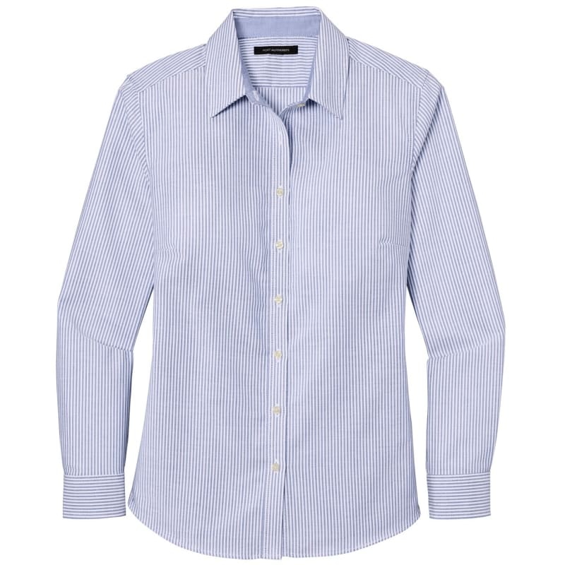 Port Authority Ladies SuperPro Oxford Stripe Shirt. 6