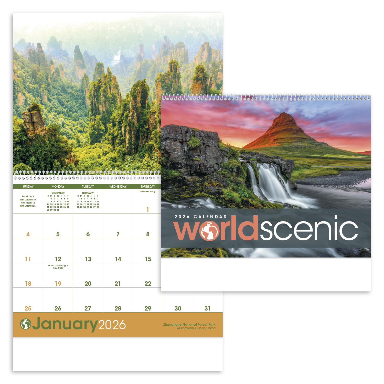 Triumph® Calendars World Scenic Calendar 12