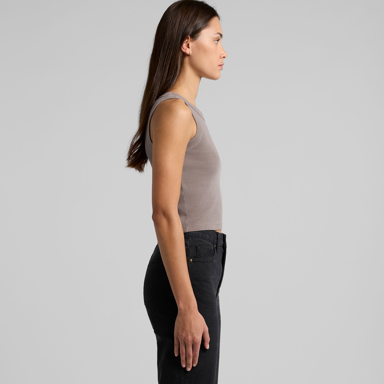 Wo's Faded Organic Rib Crop Tank | 4035 4