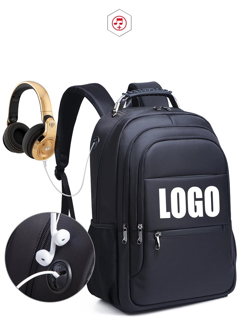 Customized Business Travel Backpacks With USB Port 24