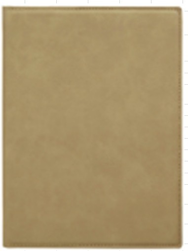 9" x 7" Light Brown Leatherette Padfolio with Pen Loop 1