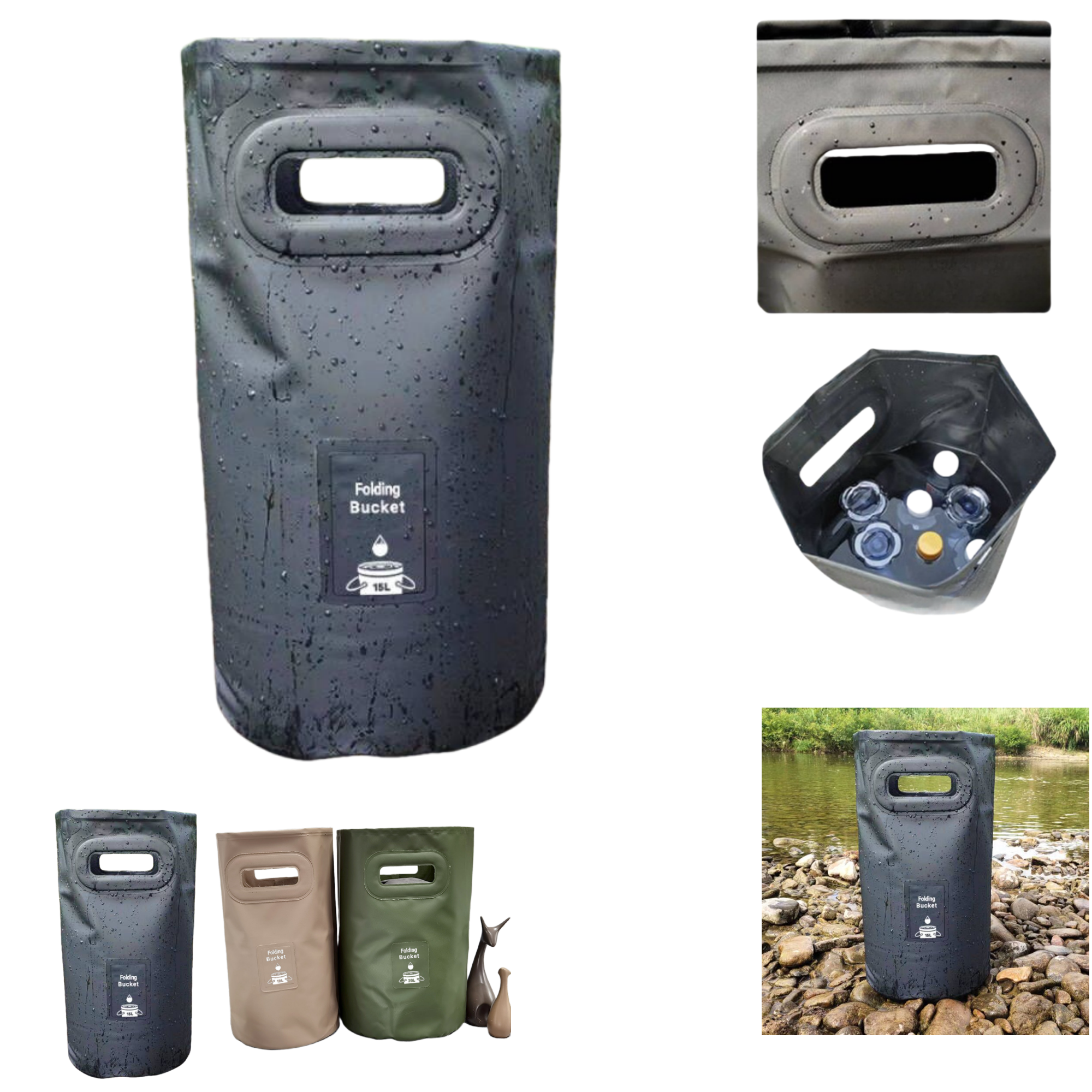 20L Outdoor Folding Water Bucket 2
