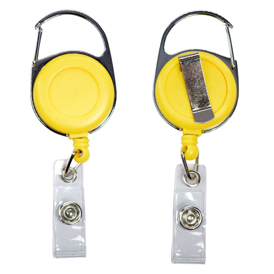 Circular Badge Reel w/ Carabiner & Belt Clip 8