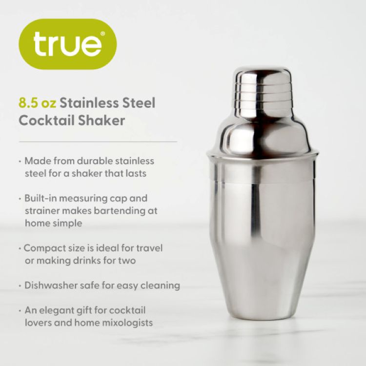 True® 8.5 oz Stainless Steel Cocktail Shaker 7