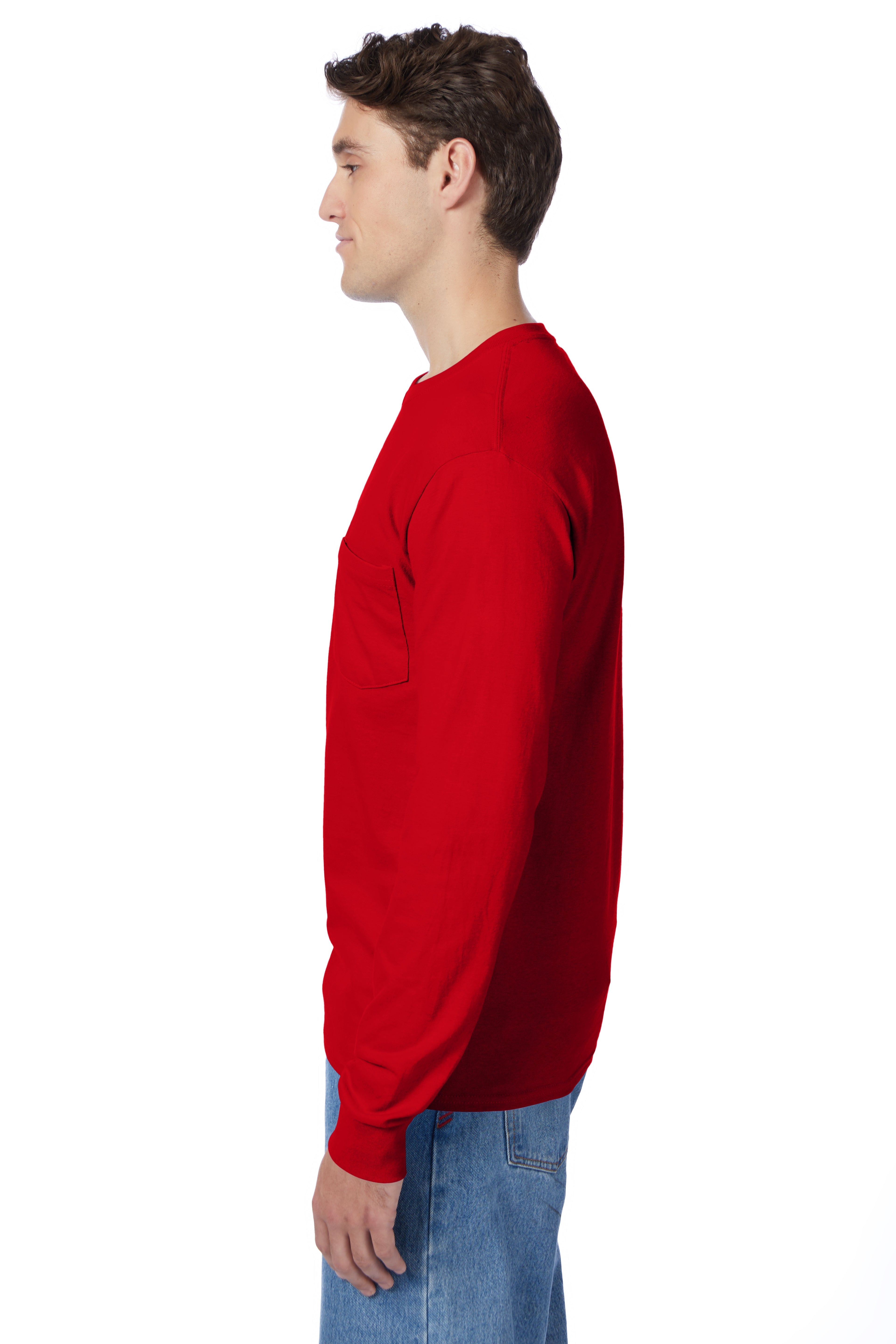 Hanes Authentic-T Long-Sleeve T-Shirt with Pocket 6