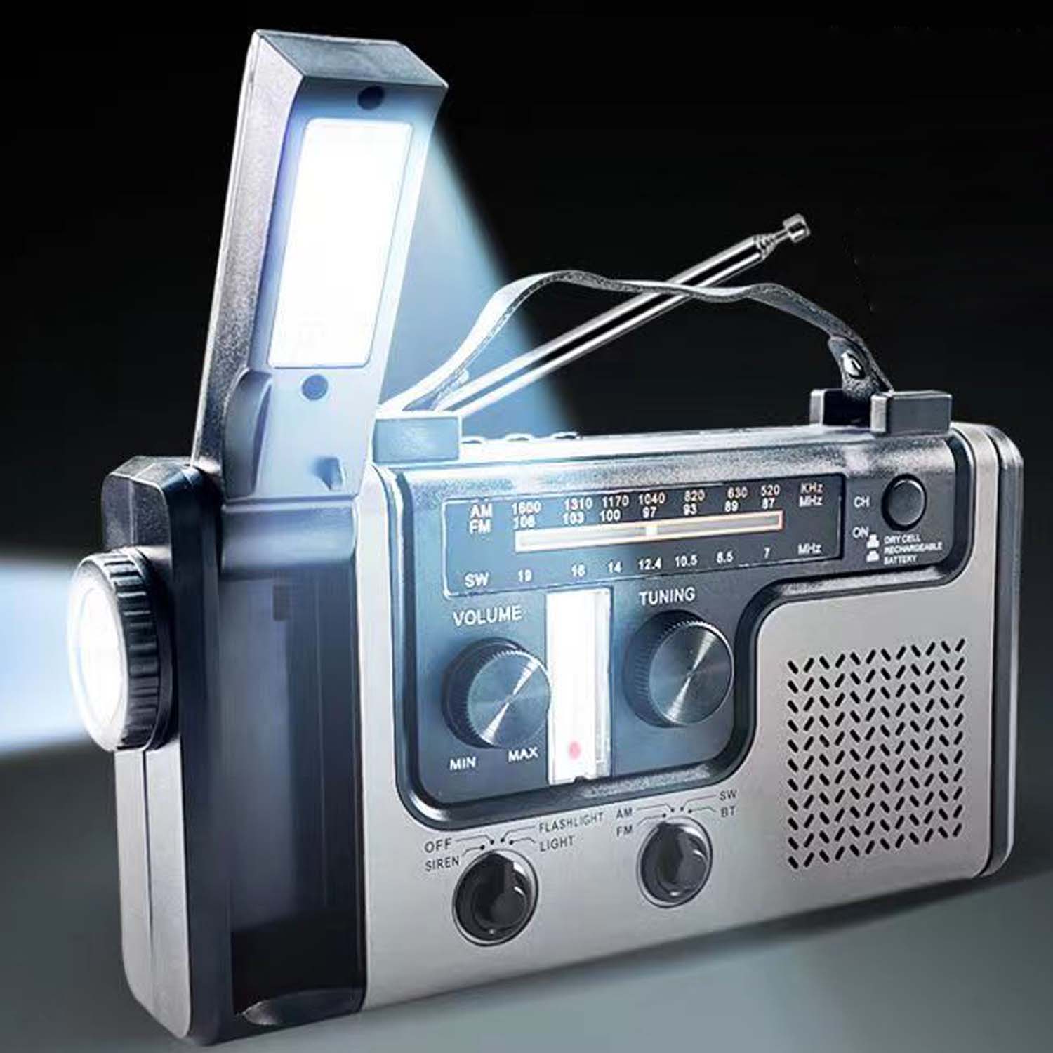 Rechargeable Solar Emergency Radio 3