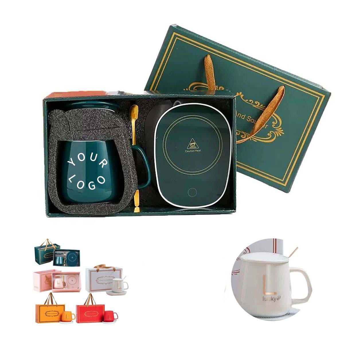 Gift Boxed Ceramic Coffee Cup with Accessories 5