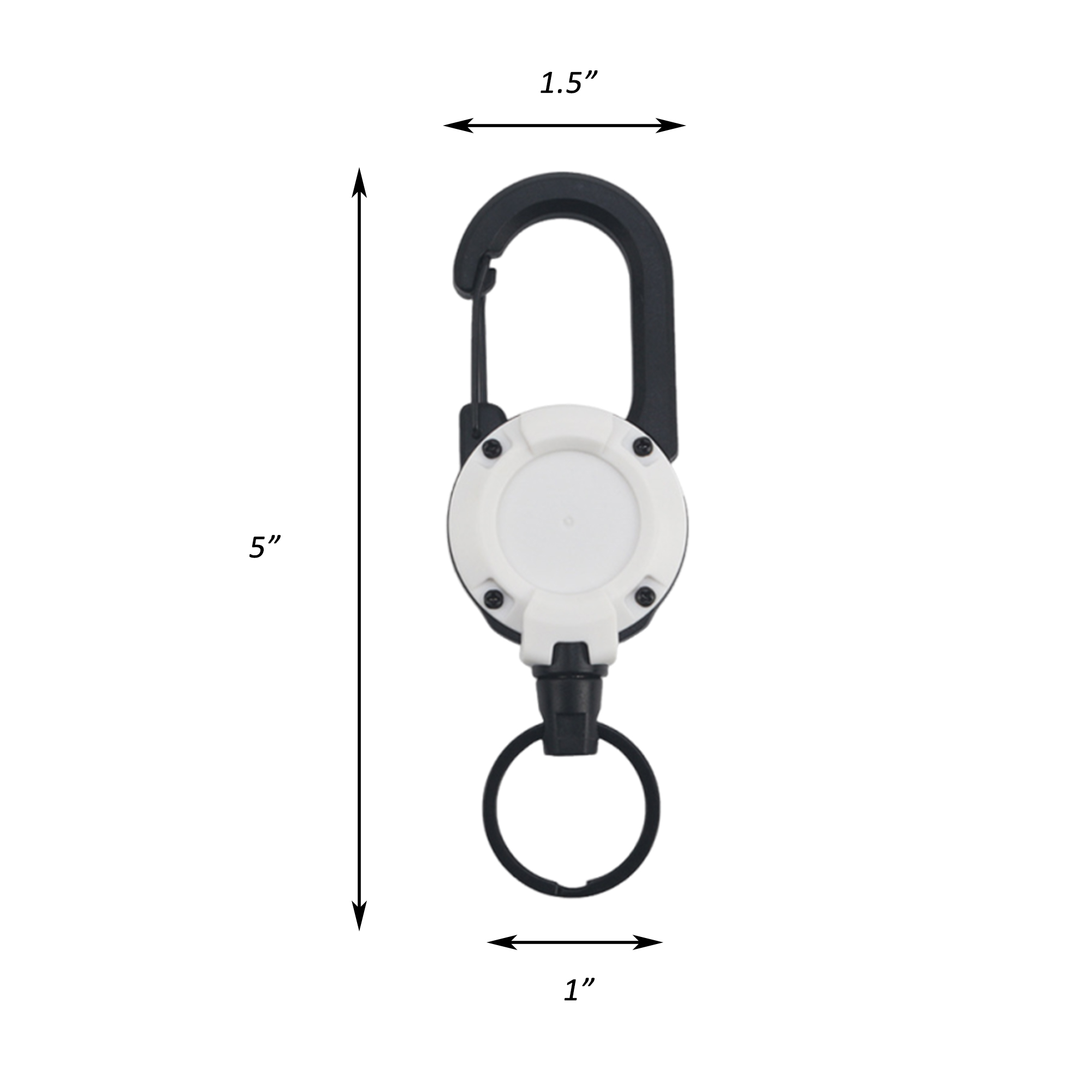 Full-Color Heavy Duty Retractable Carabiner Keychain 2