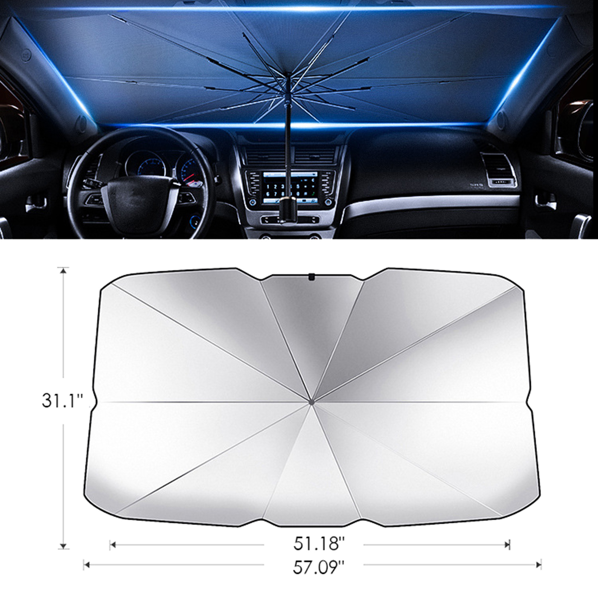 MOQ100 Sunshade Umbrella For Car Windows 5