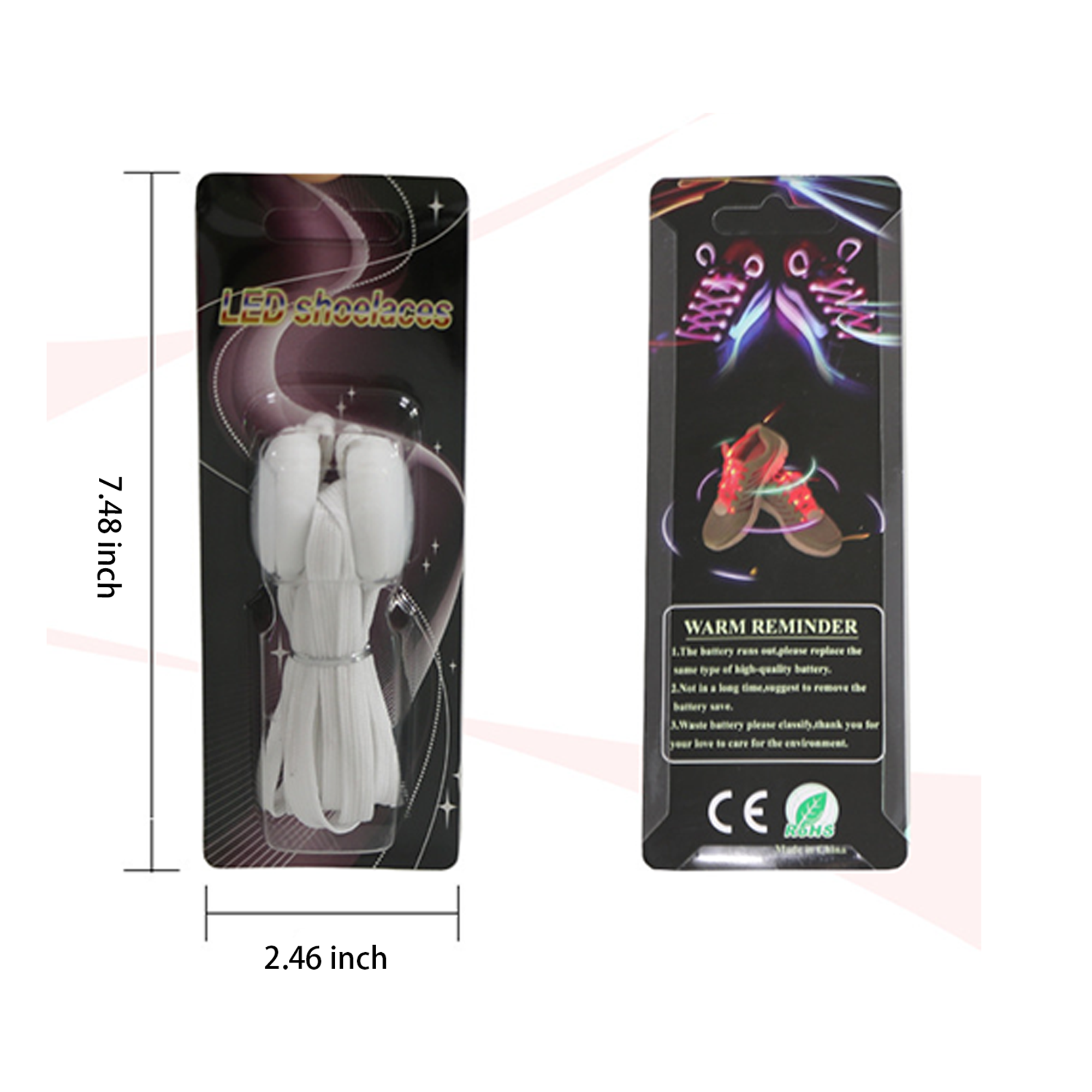 LED Light-Up Shoelaces - 3 Lighting Modes 2