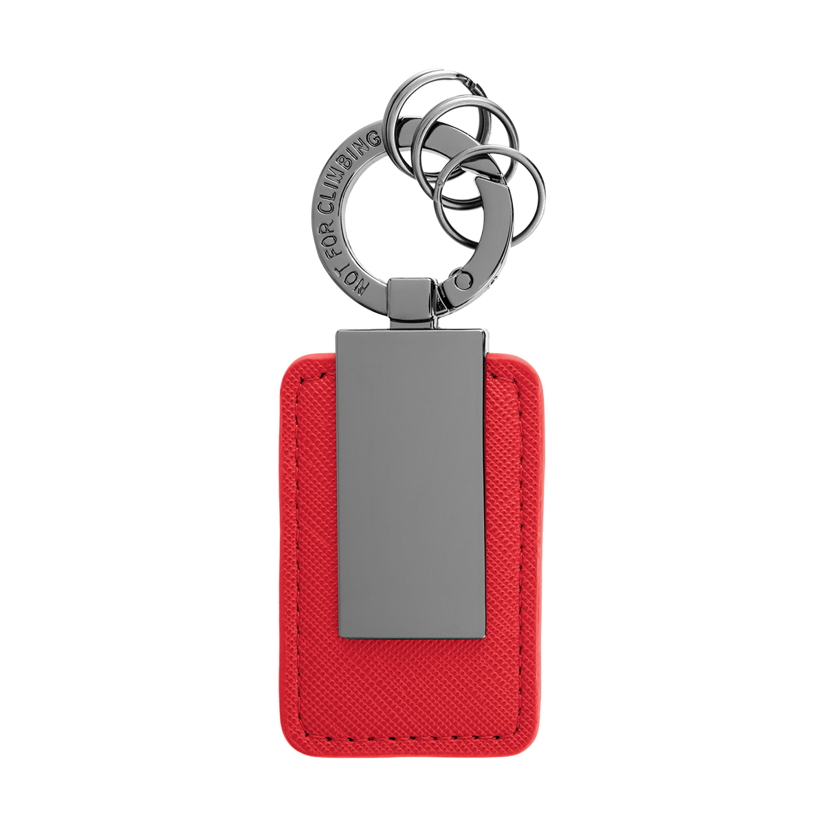 Leatherette Carabiner Clip Key Tag 14