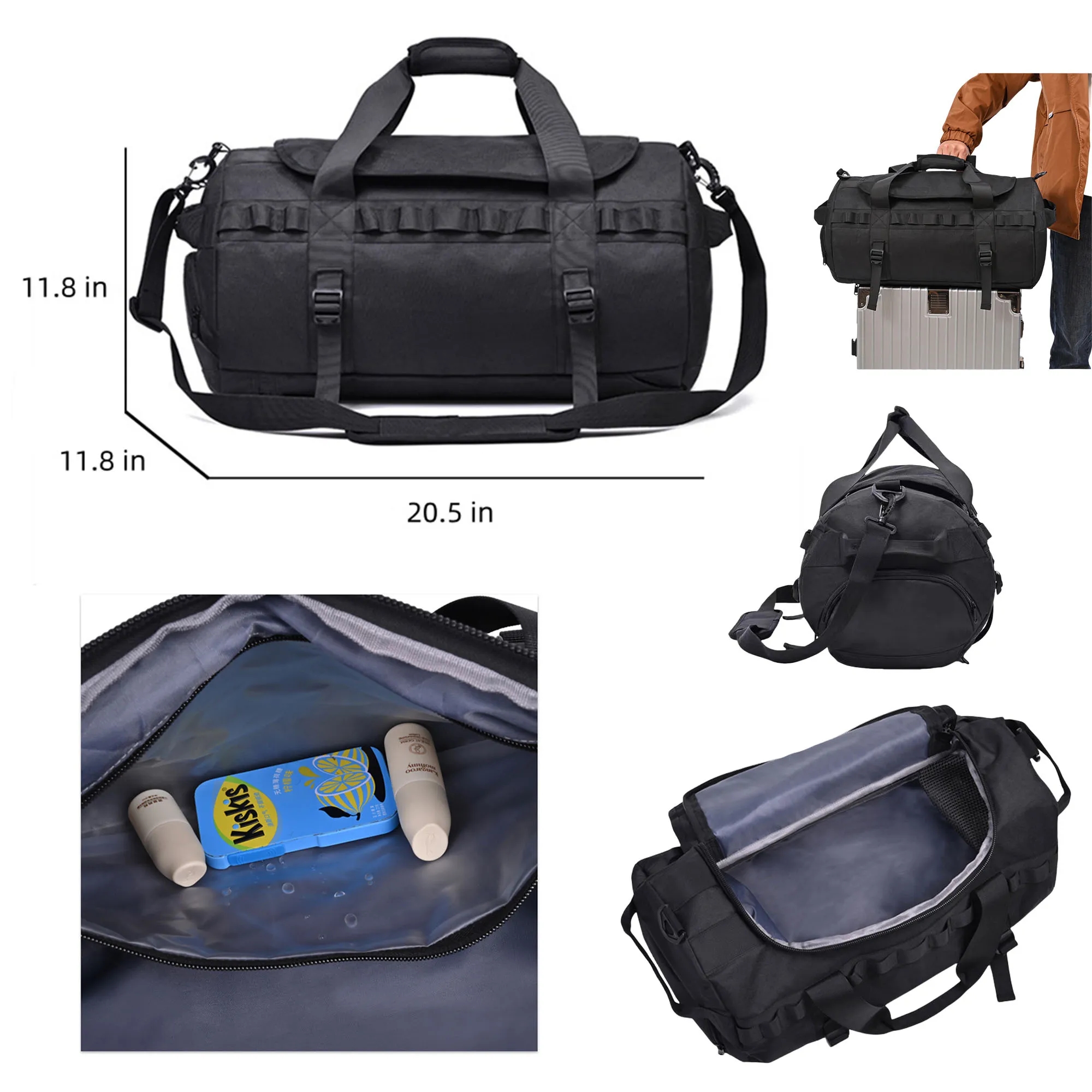 55L Sport Adventure Duffel Bags 2